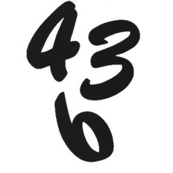 Numero adesivo carbon look