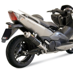 Marmitta Mivv Tondo corto GP Steel Black per Yamaha T-Max 500 08-11 Marmitta Mivv Tondo corto GP Steel Black per Yamaha T-Max 500 08-11