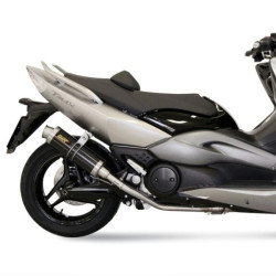 Marmitta Mivv Tondo corto GP Steel Black per Yamaha T-Max 500 08-11 Marmitta Mivv Tondo corto GP Steel Black per Yamaha T-Max 500 08-11