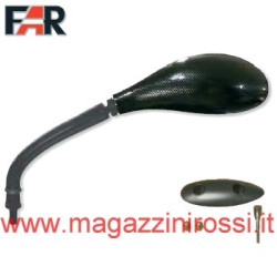 Specchio FAR da manubrio ovale per Yamaha T-Max 500 01-07 carbon look