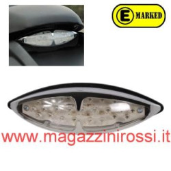 Gruppo ottico posteriore a led omologato cromato