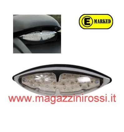 Gruppo ottico posteriore a led omologato cromato Gruppo ottico posteriore a led omologato cromato