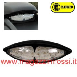 Gruppo ottico posteriore a led omologato nero