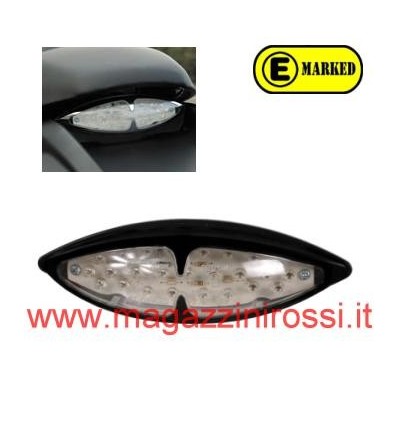 Gruppo ottico posteriore a led omologato nero Gruppo ottico posteriore a led omologato nero