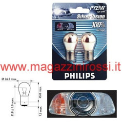 Coppia lampade Philips Silver Vision arancio cromo