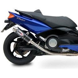 Marmitta Mivv Tondo Corto GP Steel Black per Yamaha T-Max 500 01-07 Marmitta Mivv Tondo Corto GP Steel Black per Yamaha T-Max 500 01-07