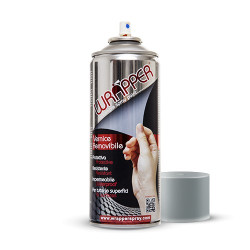 Pellicola spray per wrapping a rimozione facilitata grigio argento Pellicola spray per wrapping a rimozione facilitata grigio argento
