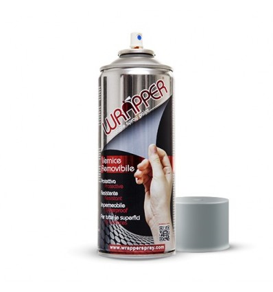 Pellicola spray per wrapping a rimozione facilitata grigio argento Pellicola spray per wrapping a rimozione facilitata grigio argento