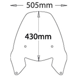Cupolino Isotta Air Flow per BMW F650GS 00-03 trasparente Cupolino Isotta Air Flow per BMW F650GS 00-03 trasparente