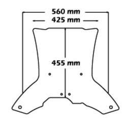Cupolino Isotta alto per BMW F700GS con telaio sostegno Cupolino Isotta alto per BMW F700GS con telaio sostegno