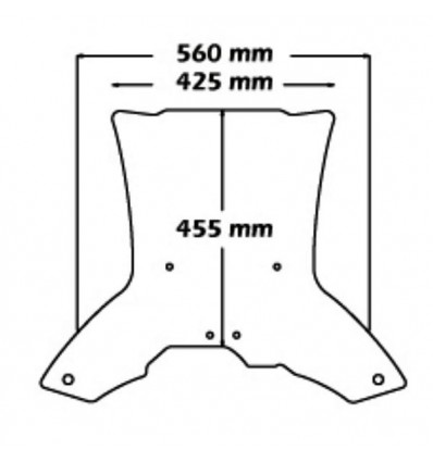 Cupolino Isotta alto per BMW F700GS con telaio sostegno Cupolino Isotta alto per BMW F700GS con telaio sostegno