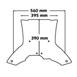 Cupolino Isotta ADV basso per BMW F700GS con telaio sostegno Cupolino Isotta ADV basso per BMW F700GS con telaio sostegno