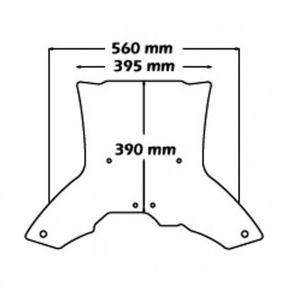 Cupolino Isotta ADV basso per BMW F700GS con telaio sostegno Cupolino Isotta ADV basso per BMW F700GS con telaio sostegno