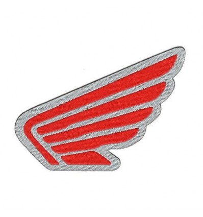Patch adesiva in tessuto con logo ala Honda Patch adesiva in tessuto con logo ala Honda