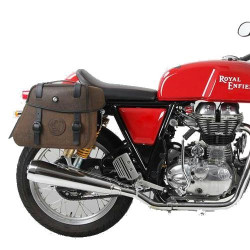 Valigie laterali in pelle Hepco & Becker Rugged per telai C-Bow 24 litri marroni Valigie laterali in pelle Hepco & Becker Rugged per telai C-Bow 24 litri marroni