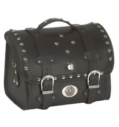 Valigia posteriore in pelle Hepco & Becker Buffalo Custom 25 litri nera