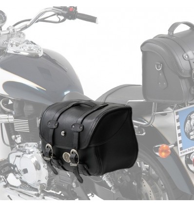 Valigie laterali in pelle Hepco & Becker Liberty Big nere attacco C-Bow Valigie laterali in pelle Hepco & Becker Liberty Big nere attacco C-Bow