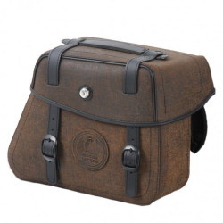 Valigie laterali in pelle Hepco & Becker Rugged marroni 24 litri attacco classico Valigie laterali in pelle Hepco & Becker Rugged marroni 24 litri attacco classico