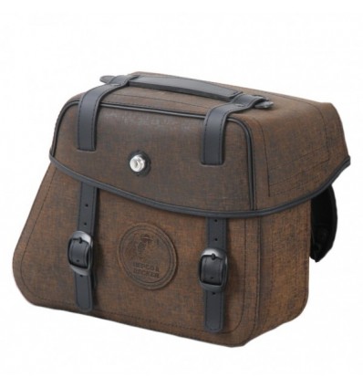 Valigie laterali in pelle Hepco & Becker Rugged marroni 24 litri attacco classico Valigie laterali in pelle Hepco & Becker Rugged marroni 24 litri attacco classico