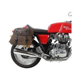 Valigie laterali in pelle Hepco & Becker Rugged marroni 24 litri attacco classico Valigie laterali in pelle Hepco & Becker Rugged marroni 24 litri attacco classico