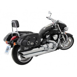 Valigie laterali in pelle Hepco & Becker Buffalo 30 litri nere attacco C-Bow Valigie laterali in pelle Hepco & Becker Buffalo 30 litri nere attacco C-Bow