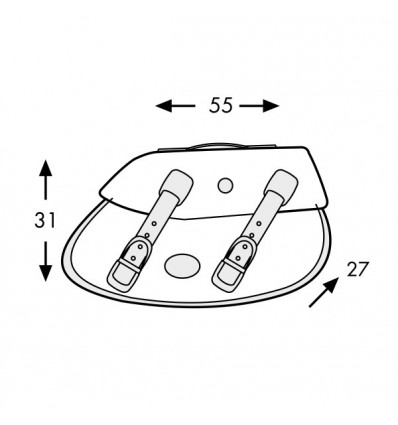Valigie laterali in pelle Hepco & Becker Buffalo Big 35 litri nere attacco C-Bow Valigie laterali in pelle Hepco & Becker Buffalo Big 35 litri nere attacco C-Bow
