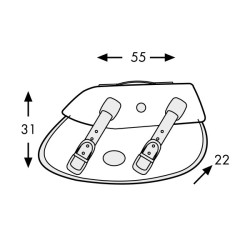 Valigie laterali in pelle Hepco & Becker Buffalo Custom 30 litri nere attacco C-Bow Valigie laterali in pelle Hepco & Becker Buffalo Custom 30 litri nere attacco C-Bow