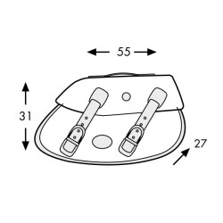 Valigie laterali in pelle Hepco & Becker Buffalo Big Custom 35 litri nere attacco C-Bow Valigie laterali in pelle Hepco & Becker Buffalo Big Custom 35 litri nere attacco C-Bow