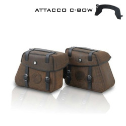 Valigie laterali in pelle Hepco & Becker Rugged marroni 24 litri attacco C-Bow Valigie laterali in pelle Hepco & Becker Rugged marroni 24 litri attacco C-Bow