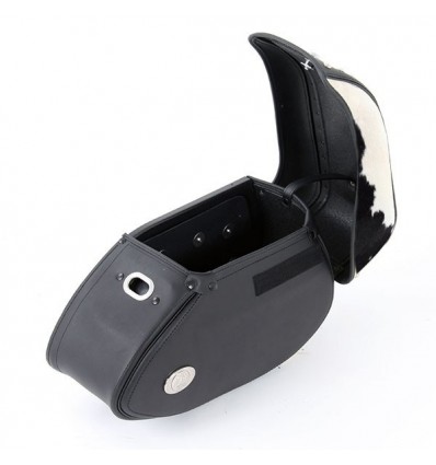 Valigie laterali in pelle Hepco & Becker Ivory 30 litri Cow attacco C-Bow Valigie laterali in pelle Hepco & Becker Ivory 30 litri Cow attacco C-Bow