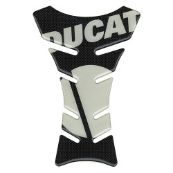 Protezione paraserbatoio carbon lunga logo Ducati trasparente