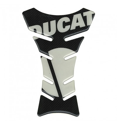 Protezione paraserbatoio carbon lunga logo Ducati trasparente Protezione paraserbatoio carbon lunga logo Ducati trasparente