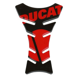 Protezione paraserbatoio carbon lunga logo Ducati rosso