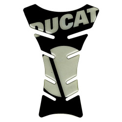 Protezione paraserbatoio nera lunga logo Ducati bianco