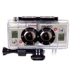Custodia GoPro 3D Hero Case & Sync Cable per filmati tridimensionali Custodia GoPro 3D Hero Case & Sync Cable per filmati tridimensionali
