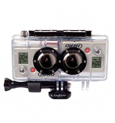 Custodia GoPro 3D Hero Case & Sync Cable per filmati tridimensionali Custodia GoPro 3D Hero Case & Sync Cable per filmati tridimensionali