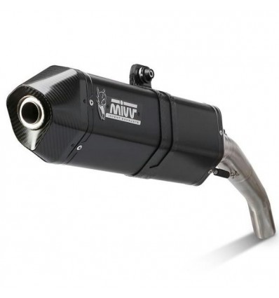 Terminale Mivv Speed Edge Steel Black per BMW F800R dal 2009