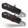 Terminali Mivv Oval Carbonio per Aprilia RSV 1000 04-08 Terminali Mivv Oval Carbonio per Aprilia RSV 1000 04-08