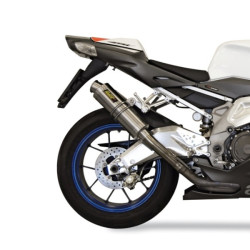 Terminali Mivv Tondo Corto GP Steel Black per Aprilia RSV 1000 04-08 Terminali Mivv Tondo Corto GP Steel Black per Aprilia RSV 1000 04-08