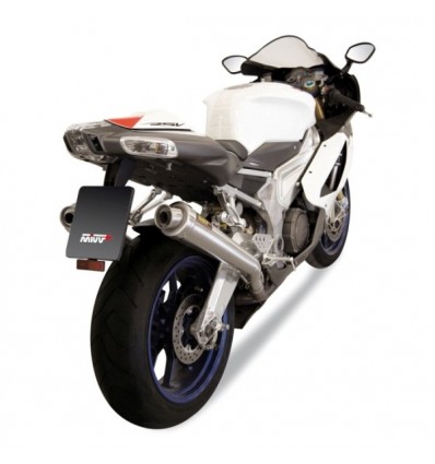 Terminali Mivv Tondo Corto GP Steel Black per Aprilia RSV 1000 04-08 Terminali Mivv Tondo Corto GP Steel Black per Aprilia RSV 1000 04-08