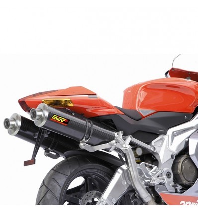 Terminali Mivv Oval Classic Carbonio attacco alto per Aprilia RSV 1000 04-08 Terminali Mivv Oval Classic Carbonio attacco alto per Aprilia RSV 1000 04-08