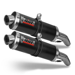 Terminali Mivv Oval Classic Carbonio attacco alto per Aprilia RSV 1000 04-08 Terminali Mivv Oval Classic Carbonio attacco alto per Aprilia RSV 1000 04-08