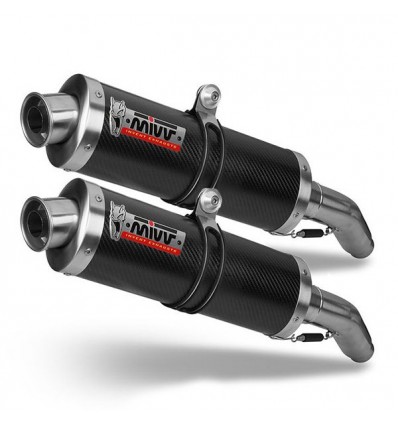 Terminali Mivv Oval Classic Carbonio attacco alto per Aprilia RSV 1000 04-08 Terminali Mivv Oval Classic Carbonio attacco alto per Aprilia RSV 1000 04-08