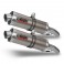 Terminali Mivv Oval Classic Titanio attacco alto per Aprilia RSV 1000 04-08 Terminali Mivv Oval Classic Titanio attacco alto per Aprilia RSV 1000 04-08