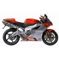 Terminali Mivv Oval Classic Inox attacco alto per Aprilia RSV 1000 04-08 Terminali Mivv Oval Classic Inox attacco alto per Aprilia RSV 1000 04-08