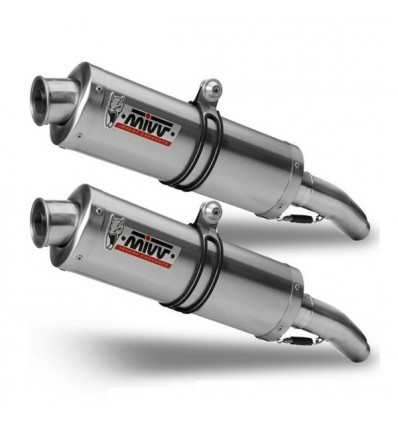 Terminali Mivv Oval Classic Inox attacco alto per Aprilia RSV 1000 04-08 Terminali Mivv Oval Classic Inox attacco alto per Aprilia RSV 1000 04-08