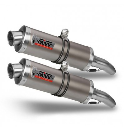 Terminali Mivv Oval Classic Titanio per Aprilia Pegaso 650 Strada dal 2005 Terminali Mivv Oval Classic Titanio per Aprilia Pegaso 650 Strada dal 2005