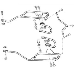 Telai laterali Hepco & Becker per Honda XRV750 Africa Twin 90-92