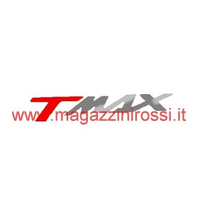 Adesivo scritta T-Max colore rosso/cromato Adesivo scritta T-Max colore rosso/cromato