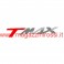Adesivo scritta T-Max colore rosso/cromato